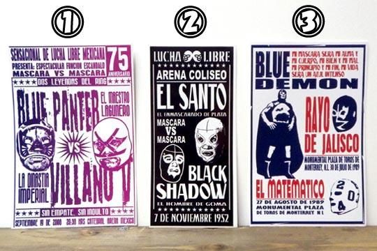 メキシコ プロレス ルチャ・リブレ 試合ポスター デザイン