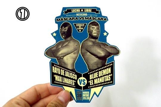 メキシコ プロレス ルチャ・リブレ 試合ポスター デザイン