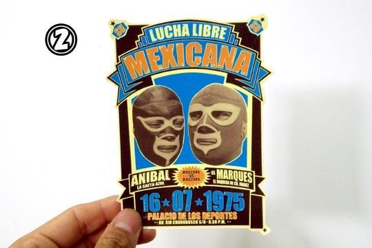 メキシコ プロレス ルチャ・リブレ 試合ポスター デザイン