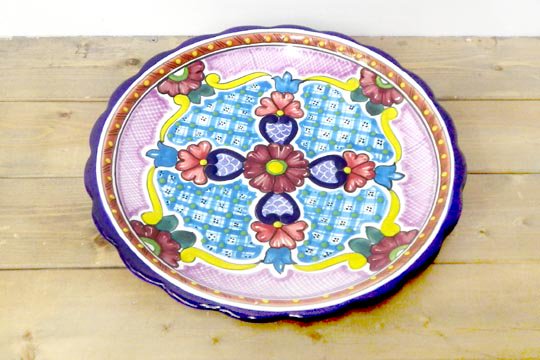 メキシコ 陶器 タラベラ焼き 皿 30㎝サイズ インテリア プレート 通販ページ