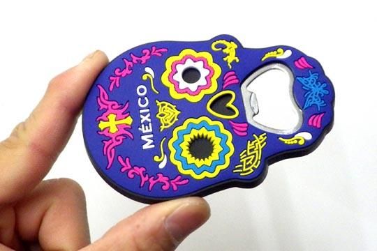 メキシコ/ガイコツ栓抜き/スカルのボトルオープナー/マグネット