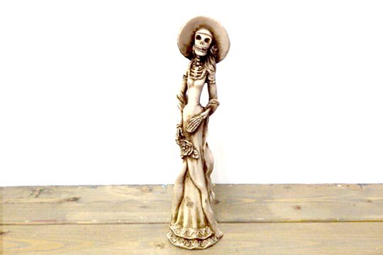 メキシコ スカル カラベラ カトリーナ フィギュア 骸骨 貴婦人 人形