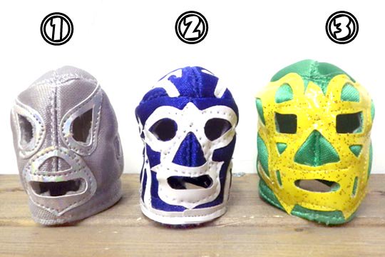 メキシコ プロレス ルチャ マスク デザイン ミニサイズ キーホルダー