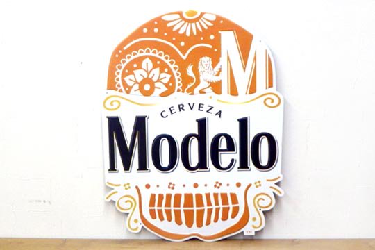 モデロ メタル サイン プレート メキシカン ビール スカル 骸骨 Modelo