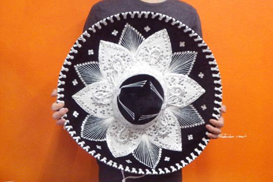 メキシコ 帽子 メキシカンハット ソンブレロ マリアッチ 衣装 ブラック