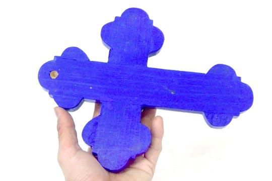 メキシコ ウッド クロス コラソン アート インテリア 壁掛け