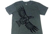 カナダ ネイティブ インディアン デザイン Tシャツ SOARING EAGLE 鷲