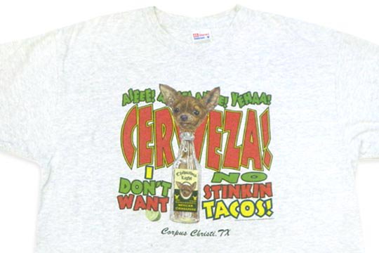 メキシコ ビール メキシカン ドッグ チワワ デザイン Tシャツ 通販ページ メキシコ雑貨 通販 雑貨屋fandango ファンダンゴ メキシカンスカル グアダルーペ ルチャ リブレ メキシコのインテリア 雑貨を名古屋大須で販売のオンラインショップ