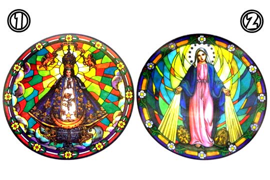 サン ファン デ ロス ラゴスの聖母 マリア サンキャッチャー ステンドグラス ウインドウ ステッカー 通販ページ