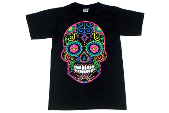 カラベラ スカル 骸骨 メキシコ シュガースカル デザイン Tシャツ 通販