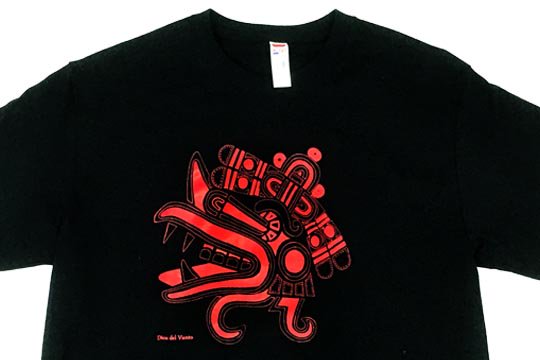 メキシコ アステカ神話 ケツァルコアトル メキシカン デザイン Tシャツ 通販ページ - メキシコ雑貨 通販  雑貨屋FANDANGO（ファンダンゴ）メキシカンスカル、グアダルーペ、ルチャ・リブレ、メキシコのインテリア、雑貨を名古屋大須で販売のオンラインショップ