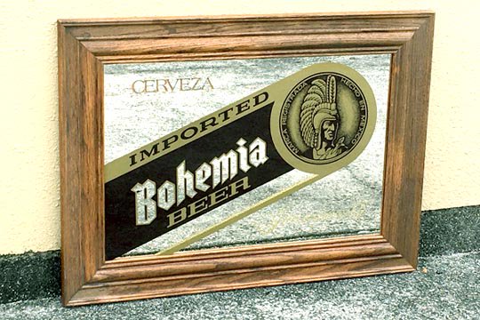 メキシコ ビール ボヘミア ウッド フレーム デザイン ビンテージ