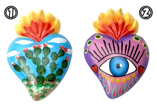 メキシコ ブリキ オーナメント 壁掛け 飾り インテリア ハート