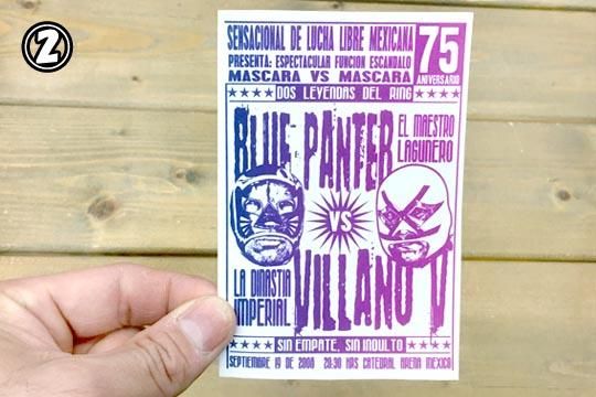 超希少☆ルチャリブレ／メキシカンプロレス／トラックファニチャー／ポスターフレーム メキシコ プロレス ルチャ・リブレ 試合ポスター デザイン