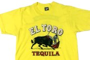 メキシコ お酒 テキーラ エル・トロ 闘牛 デザイン ビンテージ Tシャツ