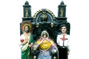 メキシコ 死の聖母 サンタムエルテ 座り 置物 マルベルデ サン・フダス・タデオ　