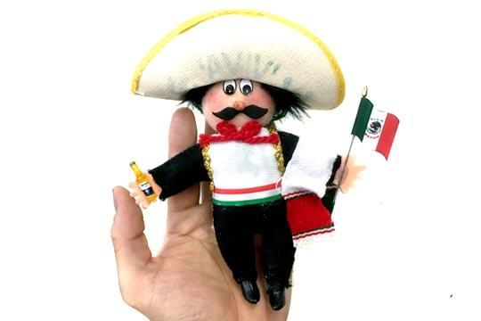 土人形デザイン南米メキシコ 約20cm