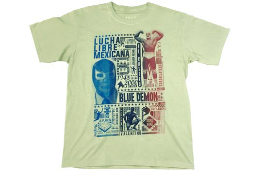 メキシコ プロレス レスラー ルチャリブレ 試合ポスター デザイン Tシャツ 通販ページ