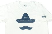 メキシコ ビール モデロ ソンブレロ 髭 イラスト デザイン Tシャツ 