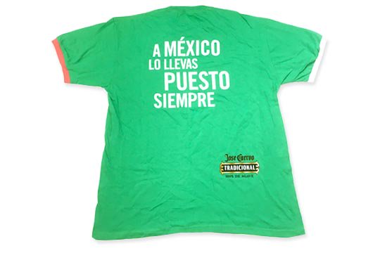 メキシコ お酒 テキーラ ホセ・クエルボ サッカー デザイン Tシャツ 通販ページ　 - メキシコ雑貨 通販  雑貨屋FANDANGO（ファンダンゴ）メキシカンスカル、グアダルーペ、ルチャ・リブレ、メキシコのインテリア、雑貨を名古屋大須で販売のオンラインショップ