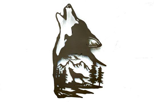 ワイルドライフ アニマル ウルフ 狼 オオカミ シルエット デザイン 
