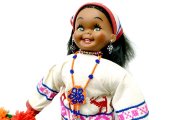 メキシコ ウイチョル 民族衣装 オホ・デ・ディオス メキシカン ドール アート 人形 