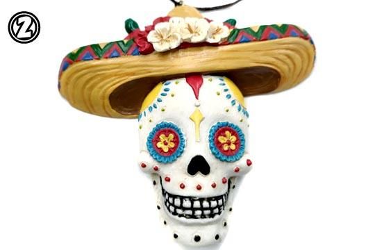メキシコ 死者の日 カラベラ 骸骨 ソンブレロ メキシカン スカル