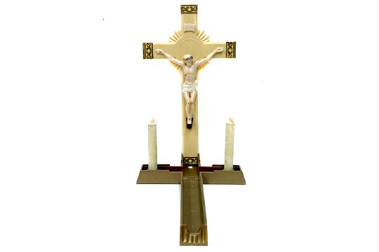 キリスト クロス 十字架 ビンテージ 壁掛け 飾り キャンドルスタンド蝋燭立て 通販ページ