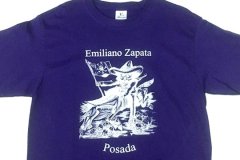 メキシコ カラベラ 骸骨 スカル ポサダ サパタ Tシャツ 