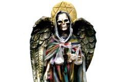 メキシコ 死の天使 サンタムエルテ 魔除け 置物 (21cm)  玉虫色