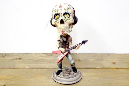 メキシカン スカル カラベラ フィギュア 骸骨 バンド 人形 ボビング