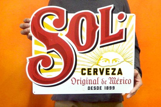 メキシコ ビール ソル メタル サイン プレート SOL メキシカン インテリア 通販ページ