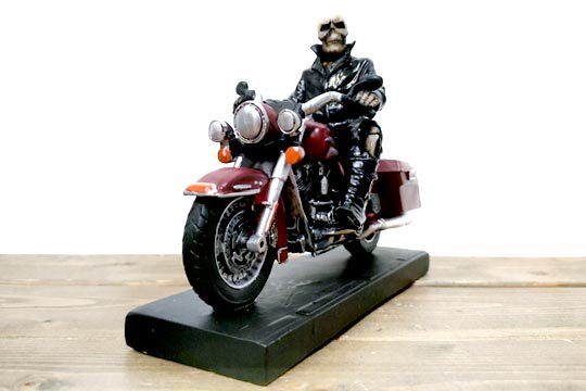 スカル オートバイ モーターサイクル バイカー フィギュア 骸骨 人形 通販ページ