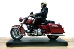 スカル オートバイ モーターサイクル バイカー フィギュア 骸骨 人形