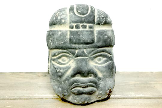 メキシコ 古代 遺跡 オルメカ 文明 巨石人頭像 インテリア 置物 通販 