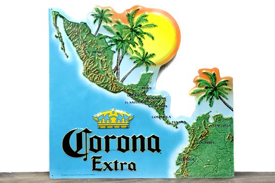 メキシカン ビール コロナ メタル ビンテージ サイン プレート メキシコ マップ インテリア 通販ページ