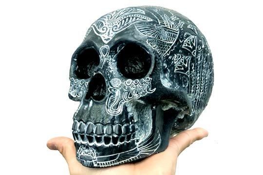 頭蓋骨置物 約15cm 頭蓋骨置物 約15cm