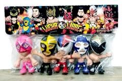<img class='new_mark_img1' src='https://img.shop-pro.jp/img/new/icons55.gif' style='border:none;display:inline;margin:0px;padding:0px;width:auto;' />メキシコ プロレス ルチャ・リブレ ミニ レスラー トイ フィギュア オモチャ 人形 セット