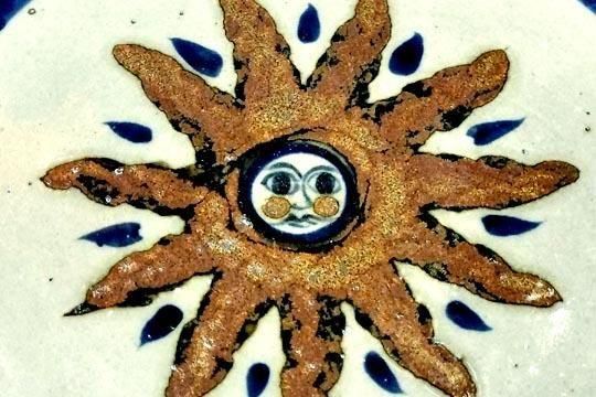 メキシコ トナラ焼き 太陽 インテリア プレート 大きいサイズ 皿