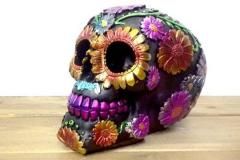 メキシカンスカルオブジェセット　ハンドメイドカラベラ　一点物 メキシコ産】骸骨フィギュア（夫婦）人形 ドール メキシカン