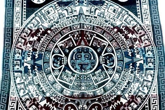 D'Argenta Mexico アステカカレンダー 魔除け 置物 美術品 D'Argenta Mexico アステカカレンダー 魔除け 置物 美術品