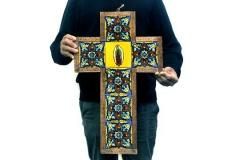 メキシコ ロザリオ メキシカンクロス 網紐 十字架 アクセサリー