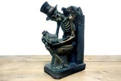 スカル トイレ 読書中 骸骨 人形 フィギュア インテリア オブジェ 