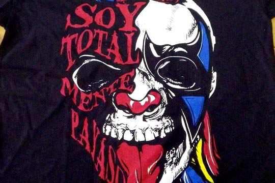 メキシコ プロレス ルチャリブレ マスク スカル デザイン Tシャツ