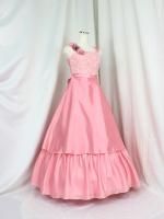 ジュニア　ロングドレス　ゆめりすと　ピーチピンク　150〜160 ジュニア ロングドレス ゆめりすと ピーチピンク 150〜160