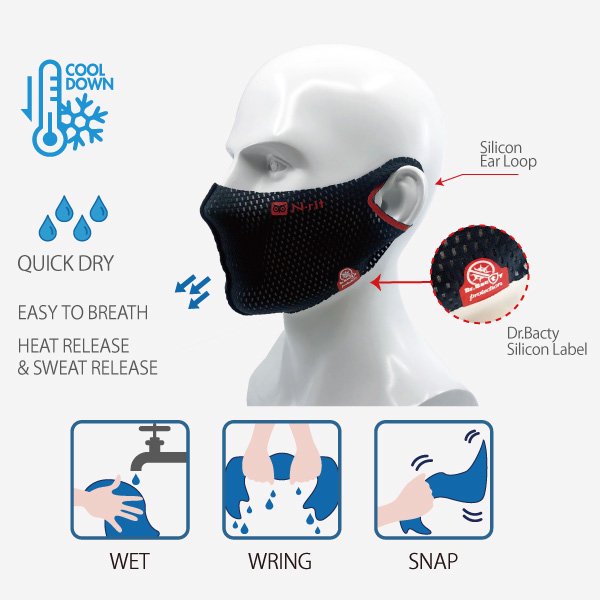 N-rit「Sports Cooling Mask」 エヌリット スポーツクーリングマスク