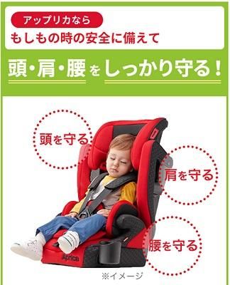 エアグルーヴ アップリカ（ジュニアシート）のレンタル-点検清掃