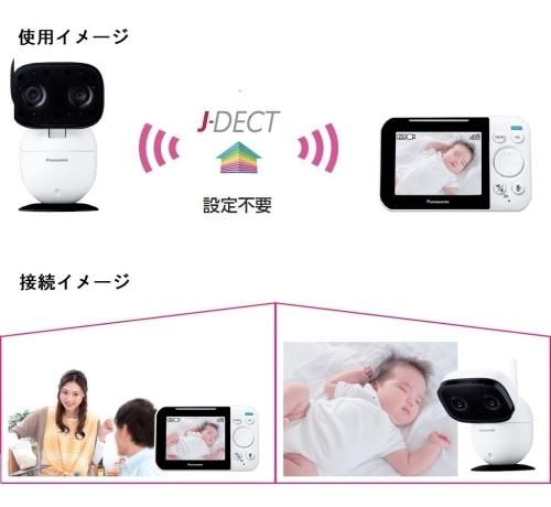 ベビーモニター KX-HC705-W パナソニック(ベビーモニター)の