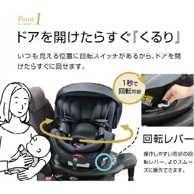 ラクールISOFIX プレミアム リーマン(チャイルドシート)のレンタル-点検清掃済・安心保証あり｜ベビー用品レンタルのベビレンタ