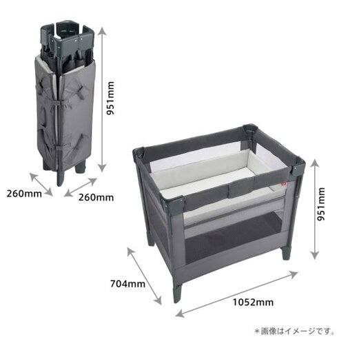 ココネル エアープラス AB アップリカ（ミニサイズベビーベッド）のレンタル-点検清掃済・安心保証あり｜ベビー用品レンタルのベビレンタ